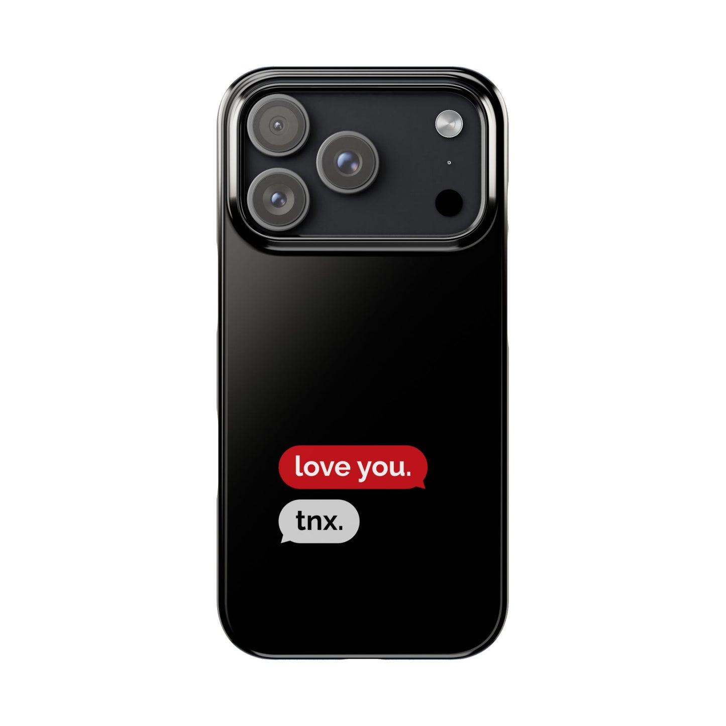 Husă telefon — love you. / tnx.