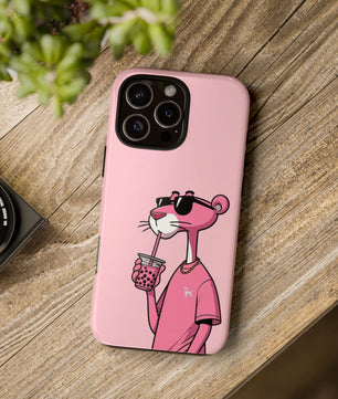 Husă telefon — Pink Panther Bubble Tea