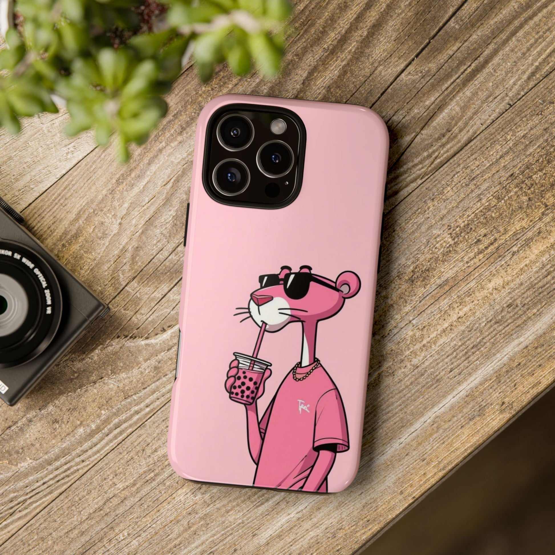 Husă telefon — Pink Panther Bubble Tea