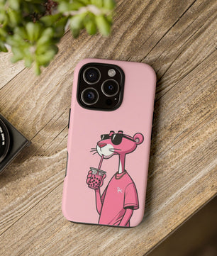 Husă telefon — Pink Panther Bubble Tea