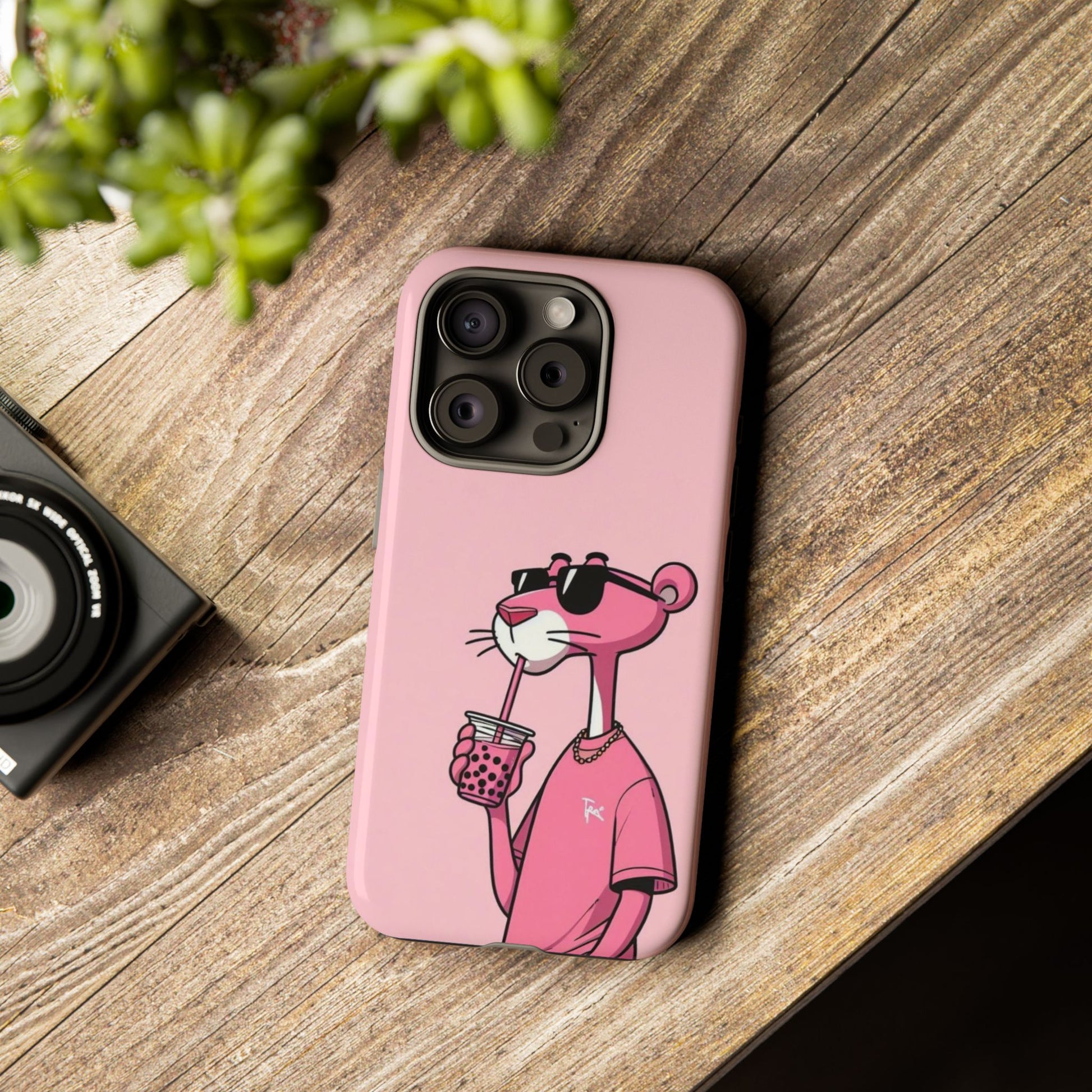 Husă telefon — Pink Panther Bubble Tea