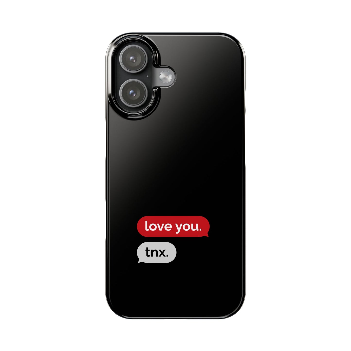 Husă telefon — love you. / tnx.