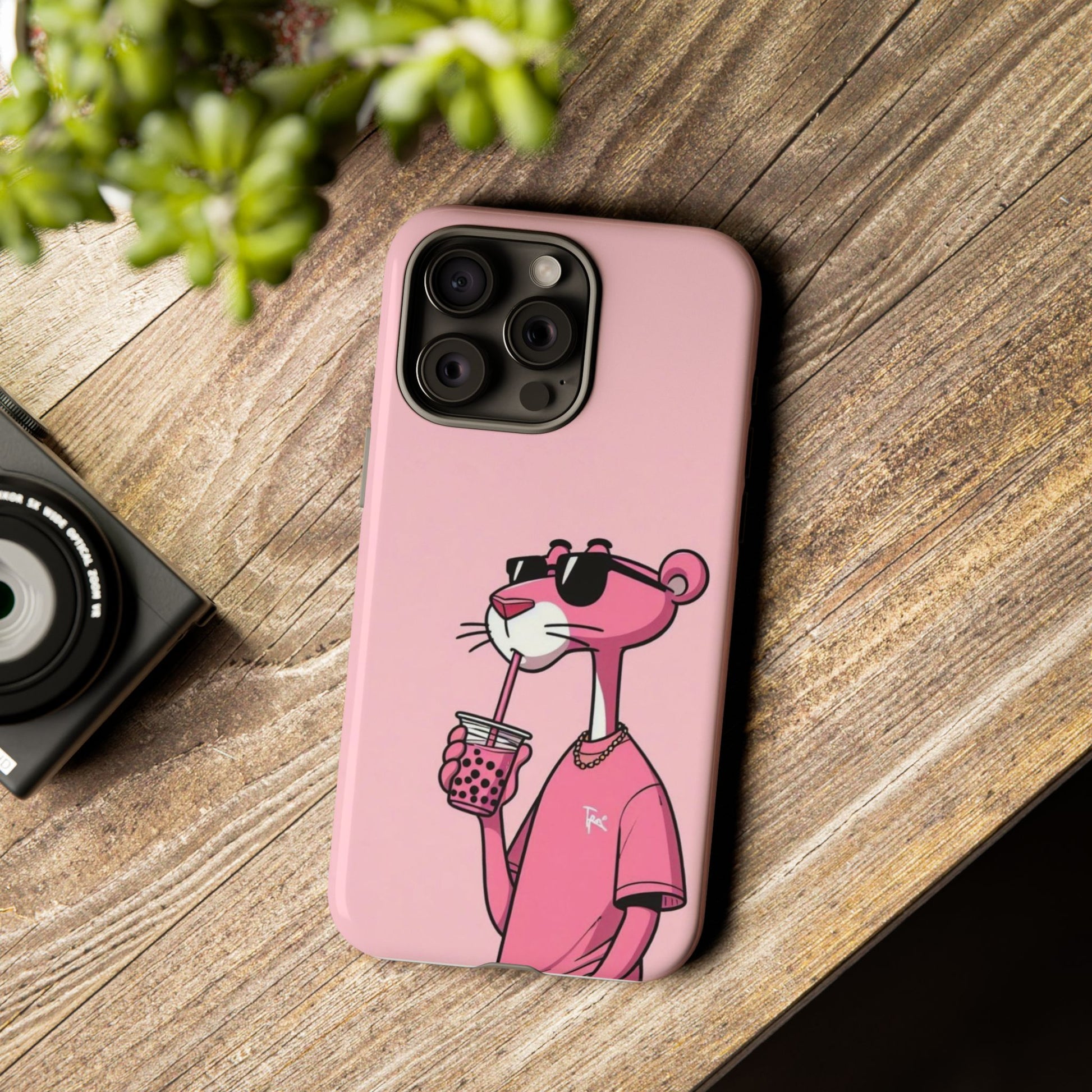 Husă telefon — Pink Panther Bubble Tea