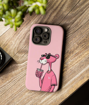 Husă telefon — Pink Panther Bubble Tea