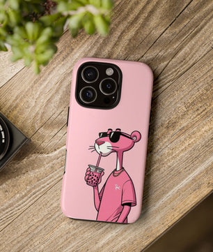 Husă telefon — Pink Panther Bubble Tea