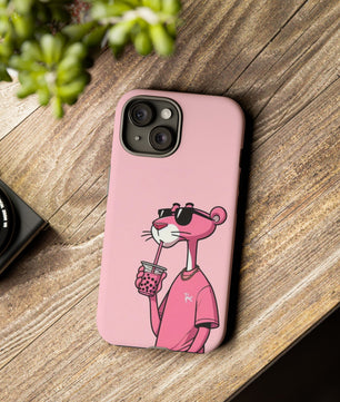 Husă telefon — Pink Panther Bubble Tea