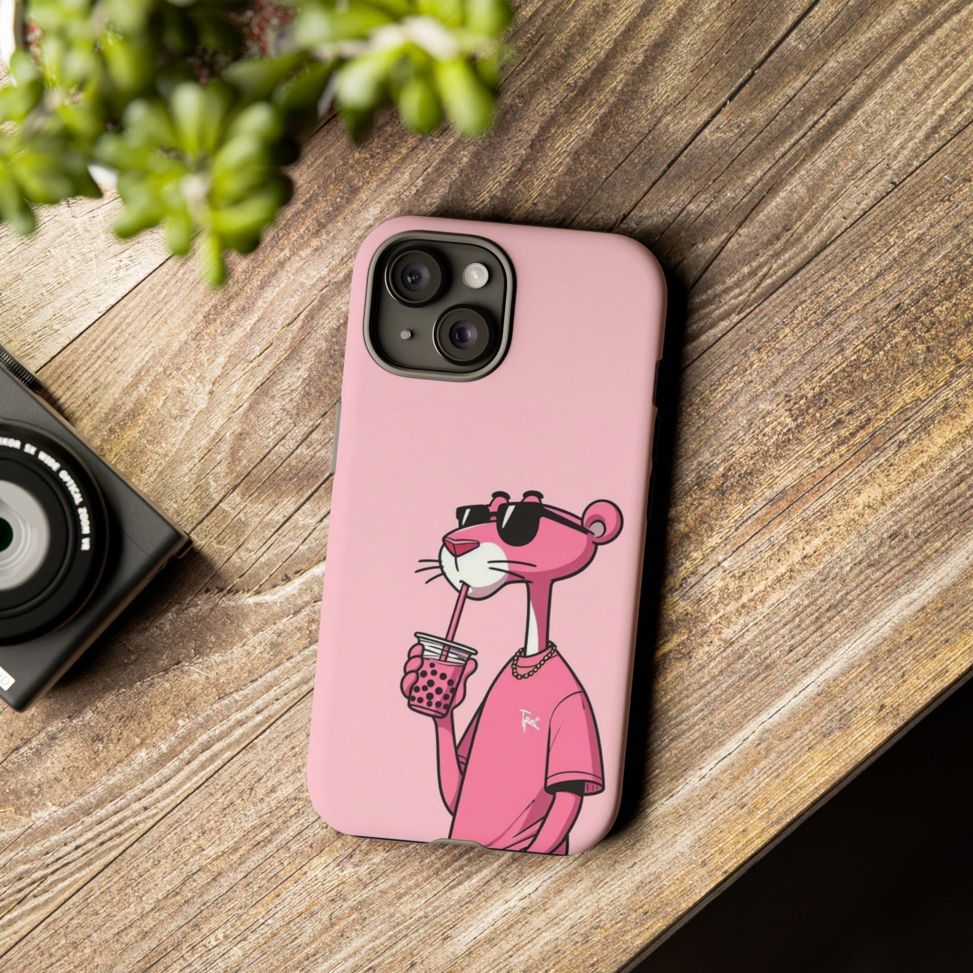 Husă telefon — Pink Panther Bubble Tea