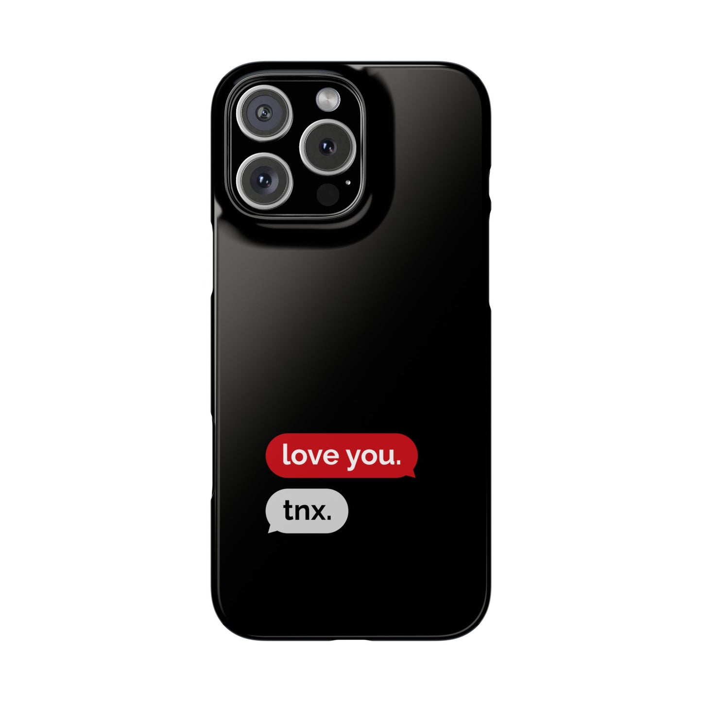 Husă telefon — love you. / tnx.