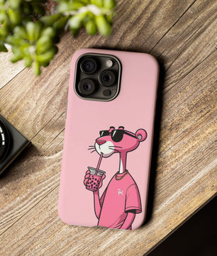Husă telefon — Pink Panther Bubble Tea