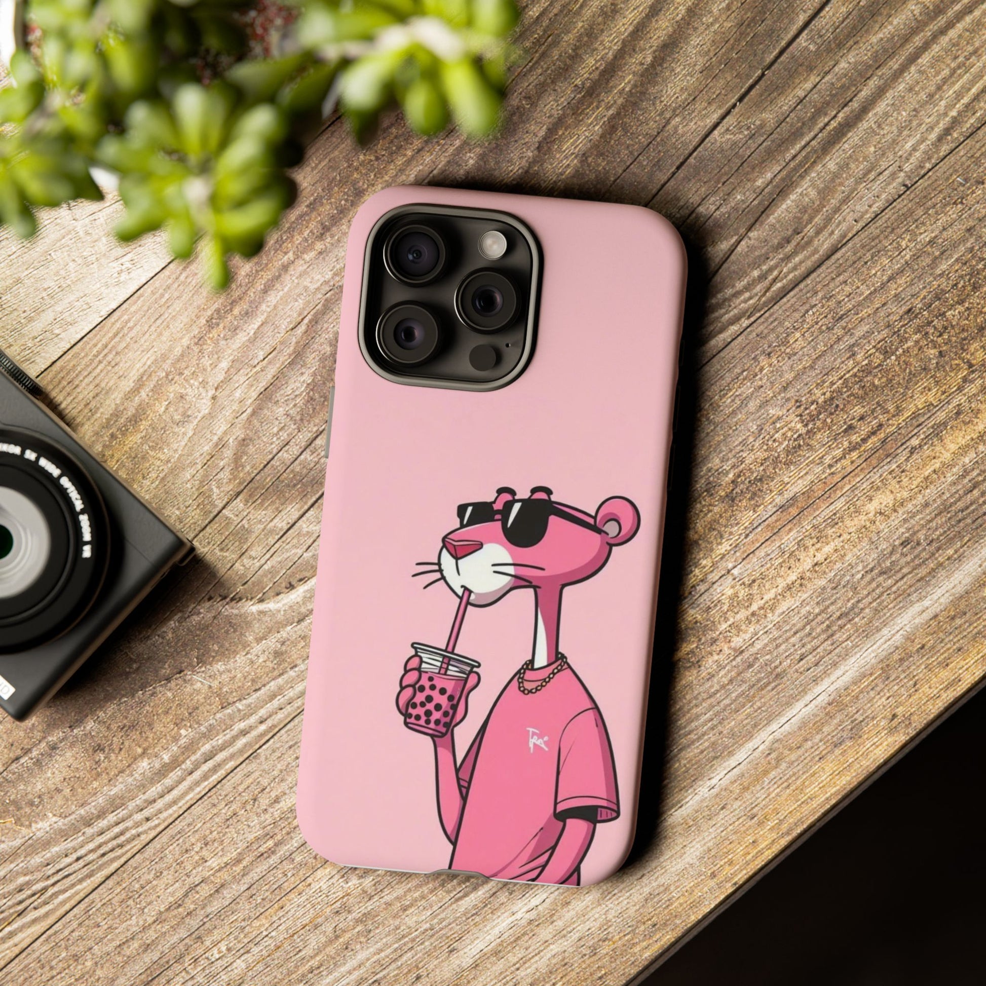 Husă telefon — Pink Panther Bubble Tea