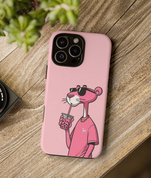 Husă telefon — Pink Panther Bubble Tea